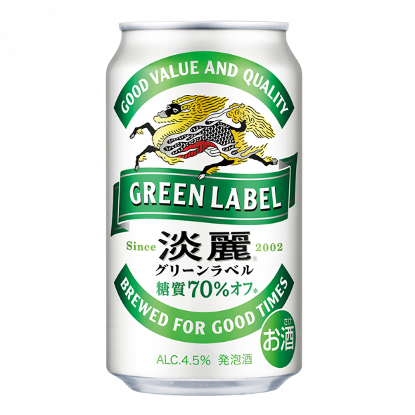 台灣麒麟kirin Kirin淡麗green Label啤酒350ml